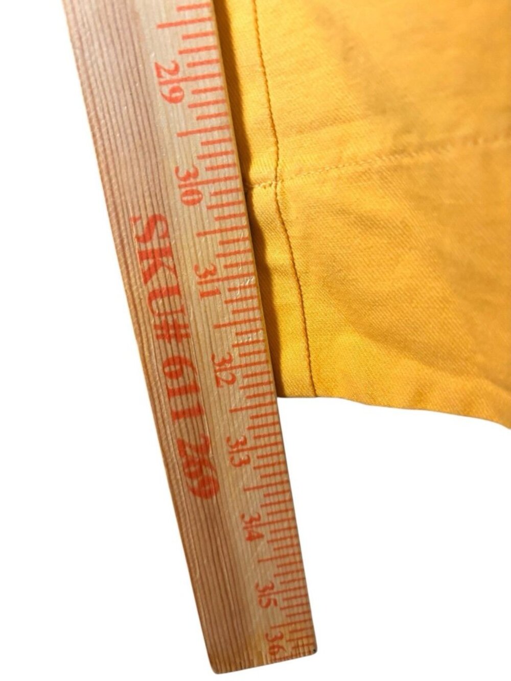 Boden Yellow Wide Leg Pants Womens US 12L Linen Blend High Rise Button - Picture 5 of 12